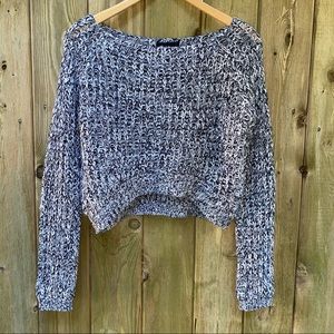 🌹4/16🌹Knit grey cropped sweater